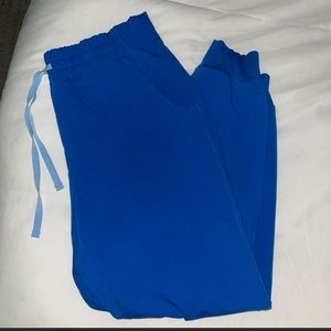 Figs. Women's Royal Blue Zamora High Waisted - Petite Jogger Scrub Pants.